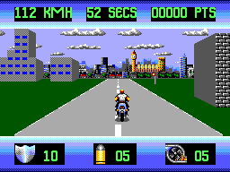 Out Run Europa screenshot 4 for Sega Master System